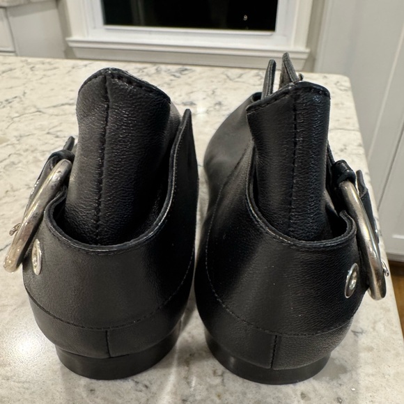 Womens Celine Ankle Strap Leather Pointy Toe Loafers Ballet Flats Shoes Size 8 - Picture 4 of 13